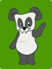 Friendly Panda Cartoon Clip Art